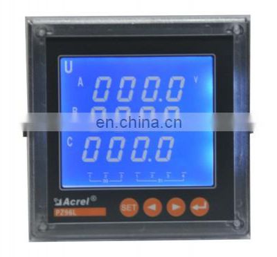 three phase power quality analyzer LCD energy meter PZ96L-E4/M 4-20mA analog output