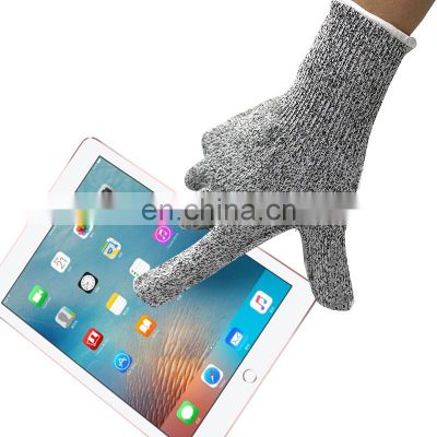 Grade 5 Touch Screen Cut Resistant Gloves Anti-Cut Safety Hand Gloves for Kitchen