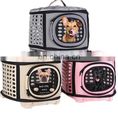 Wholesale Luxury Soft Sided Pet Carrier Airline Approved Breathable Pet Transport Box Cat Dog Carrier Bag
