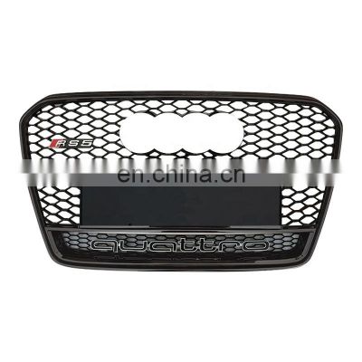 RS5 front grille for Audi A5 S5 radiator honeycomb grill facelift mesh front bumper grille RS5 B85 frame quattro style 2013-2015