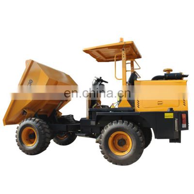 Mining Engineering transportation FCY30 4*4 wheel drive mini site dumper off road dump truck