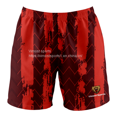 2022 Men's New Style Custom Shorts of Red Color