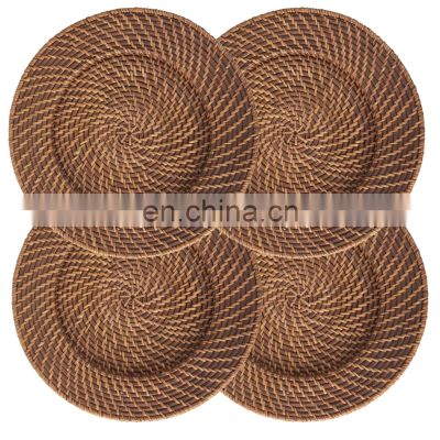 Wicker Best Seller Rattan Charger weave Rattan wall decoration Table mat Wholesale In Bulk Handwoven