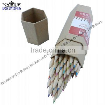 7" Natural Wooden Drawing Color Pencil Set Paper Box Packing
