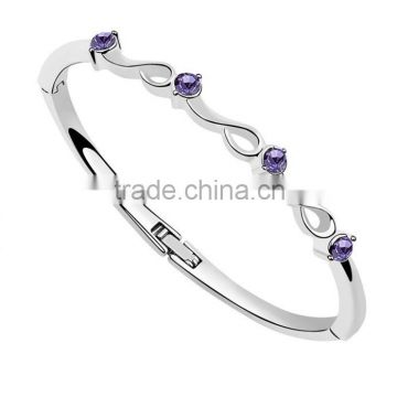 Amazing Fashion Special Design Silver Plated CZ Diamond Bracelet