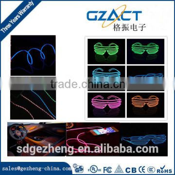 factory price LED shutter party glasses flashing el wire sunglasses fast blink constant on el glasses for wholesale