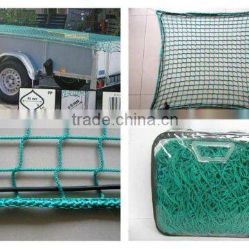 CE certified PET/PP knotless cargo net safety net for tractor trailer