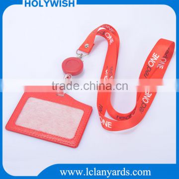 Custom leather business red card holder personalized