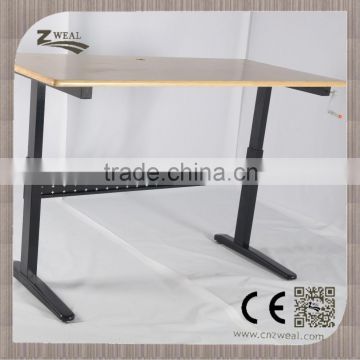 MDF borad manual height adjustable school desk