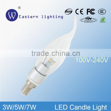 samsung 5630 100LM/W 7 watt led candle light bulbs