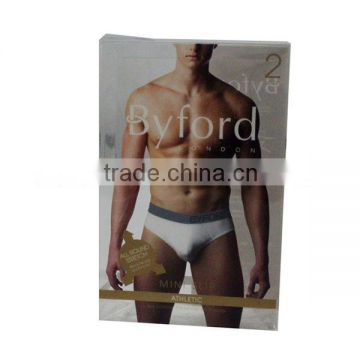 mens underwear transparent pvc folding boxes