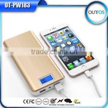 New coming 16000mah portable charger battery oem with display screen