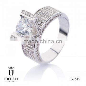 Fashion 925 Sterling Silver Ring - 137519 , Wholesale Silver Jewellery, Silver Jewellery Manufacturer, CZ Cubic Zircon AAA