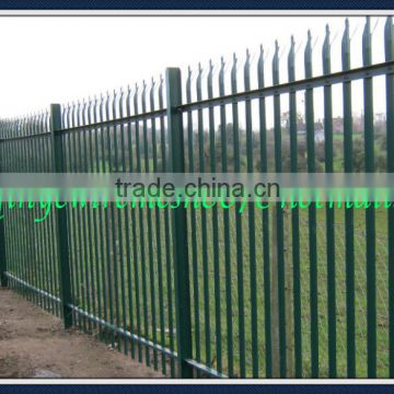 Green pvc coated palisade fence manufacturetrading