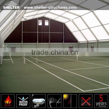 Spacious sturdy polygonal structures tent for sport event