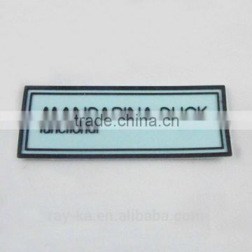 embossed soft pvc rubber label