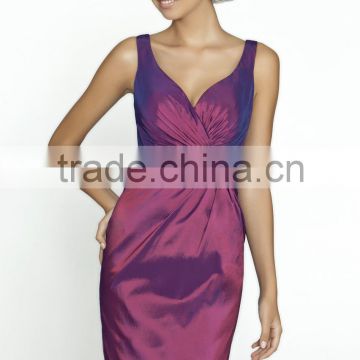 High quality new arrival fashion taffeta cocktail dress custom made china supplier CYC-021