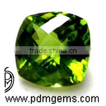 Peridot Cushion Briolette Gemstone For Jewelry From Wholesaler
