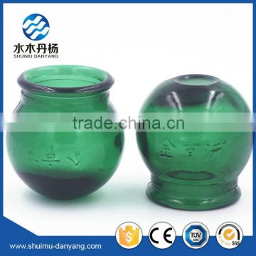 Hot selling green cupping glass jar