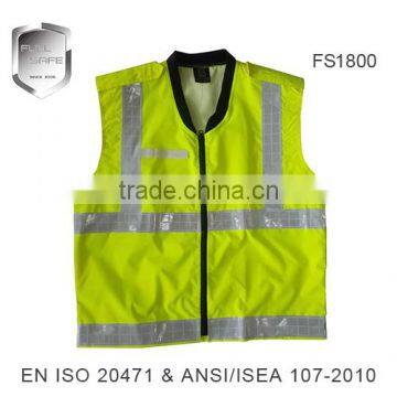 good quality thick sleeveless reflective jacket