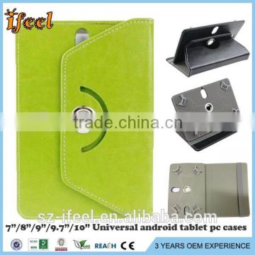 Folio 360 Degree Leather Case Cover For Universal Android Tablet PC 7" 8" 9" 10" 10.1"