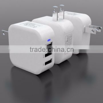 Output 4.8A three USB ports wall charger with FCC/CE for iphone 6S, ipad air, samsung galaxy S5, note 3
