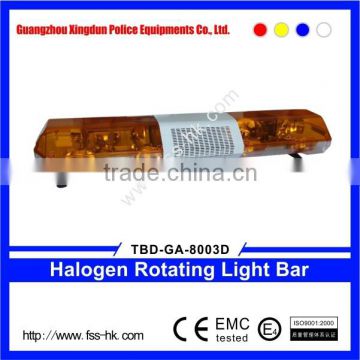 full-size vehicle halogen rotary warning light bars TBD-GA-8003D