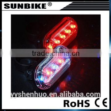 2015 hot sale factory 5 led bicycle tail light