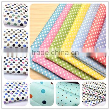 2015 alibaba china supplier custom print cotton spandex fabric with dot point wholesale