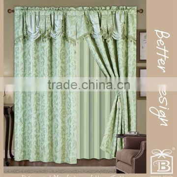 Luxury Valance Blackout Curtains For Living Room In Cheap Price