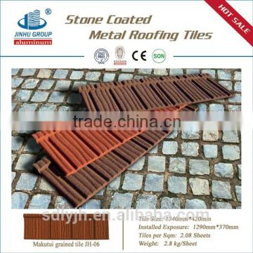 COLORFUL STONE COATED METAL ROOFING SHEET (green back 1340MM*420MM) MANUFACTURER