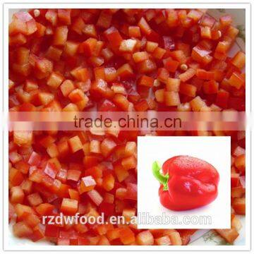 New crop IQF Frozen red pepper dices