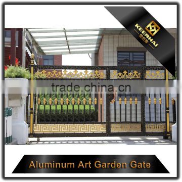Garden Decoration Powder Coated Aluminum Beautiful Metal Sliding Garden Gate