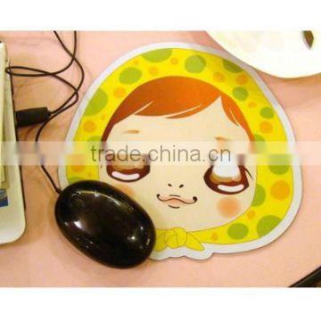 Supply fashion cute girl mouse pad