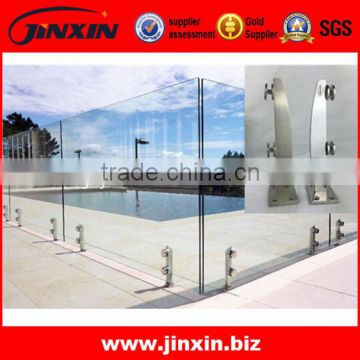 JINXIN frameless pool balustrading_12mm frameless pool fencing glass