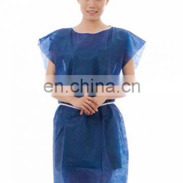 Protective Safety Disposable Patients Gown Without Sleeves