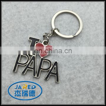 Custom logo keychain I love papa keychain