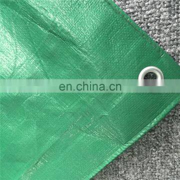 Green silver polyethylene woven coated heavy duty canvas tarp