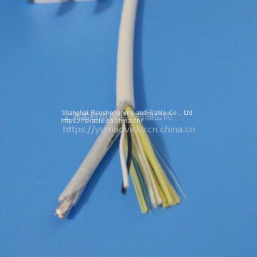 Yellow / Blue Sheath  Umbilical Wire Rov With Copper Wire Conductor