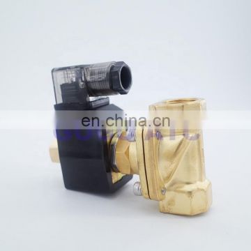 GOGO 2 way brass Normally open 12v water solenoid valves for gas 1 inch Orifice 25mm zero pressure start with plug type