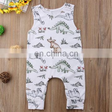 Cartoon dinosaur print Baby Rompers BODYSUITS Infant Toddler jumpsut for 0-2years