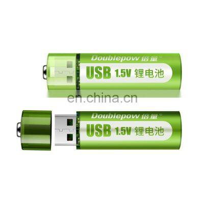 2021 new design 1.2 hours fast charging magnetic 1800mWh USB lithium AA size 1.5V USB AA rechargeable batteries
