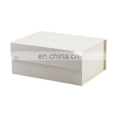 Luxury A5 deep elegant ivory color custom printing magnetic gift boxes wholesale