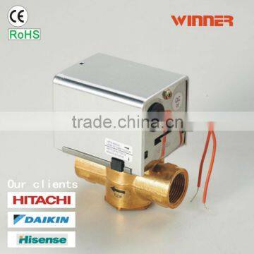 3-way Motorized spring return Valve for Air-con system