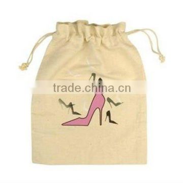 cotton fabric shoe bag