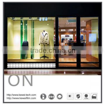 Kewei laminating 6+6mm smart glass Perfect for storefront and showroom display