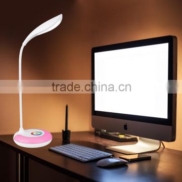 LED rainbow light gift lamp magic table light JK-848 Rechargeable DC5V flexible arm led color changing table lamp