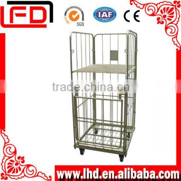 food wire mesh roll container cart