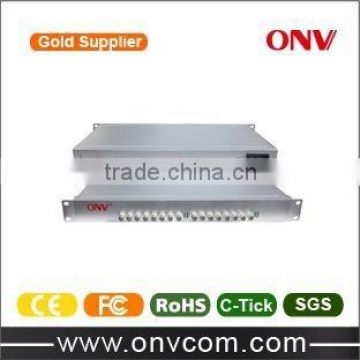 ShenZhen ONV top sell product good quality 16 Channel Video Fiber Optic Transceiver with 1CH Reverse Data/Audio/ethernet