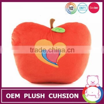 Lovely fruit shaped apple seat cushion soft toy